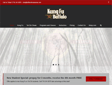 Tablet Screenshot of kungfubuffalo.com